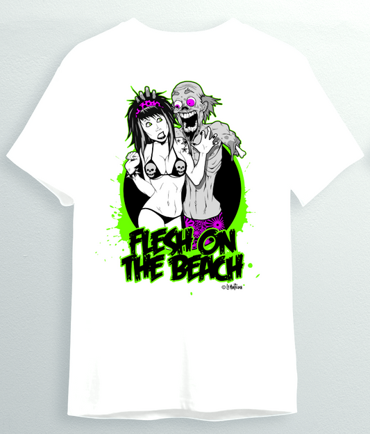 Camiseta Flesh on the beach White