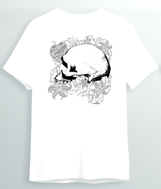 Camiseta Skulls of love en blanco