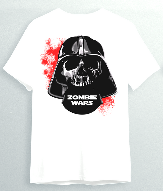 Camiseta Zombies Wars en blanco