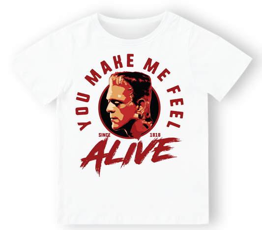 Camiseta niño Alive en blanco