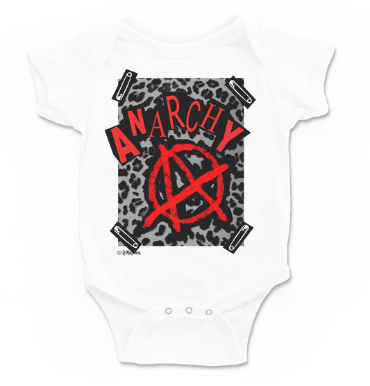 Body bebé Anarchy en blanco