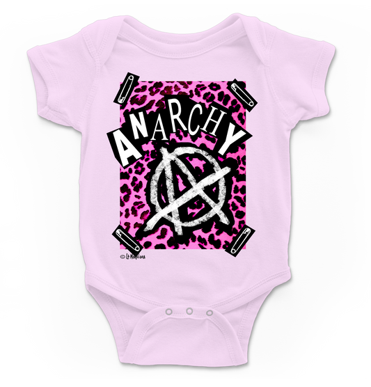 Body bebé Anarchy Pink en rosa