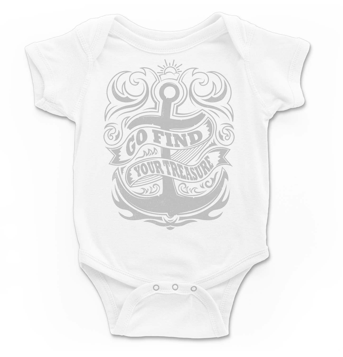 Body bebé Find your treasure en blanco