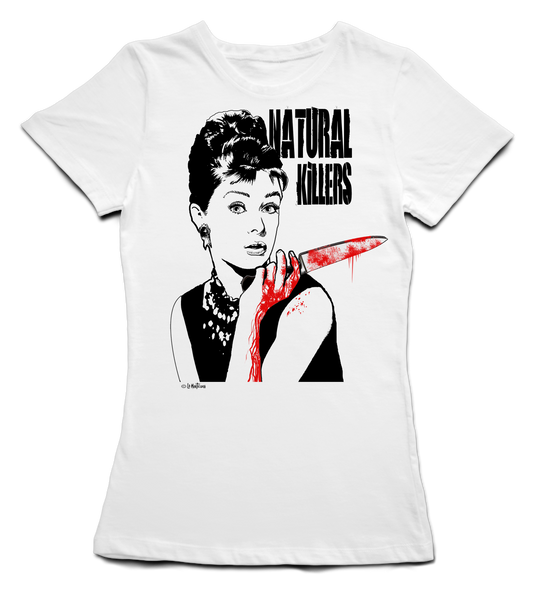 Camiseta Chica Natural Killers en blanco