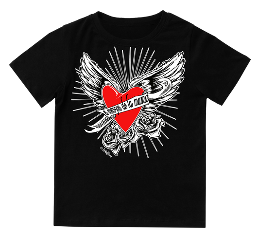 Camiseta bebé Corazón de la mama