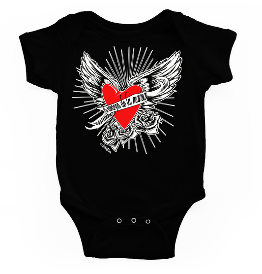 Body bebé Corazón de la mama blk