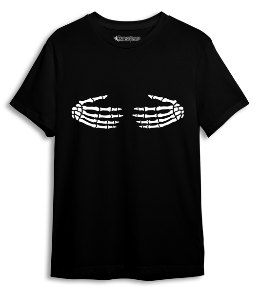 Camiseta Abrazo huesudo blanco