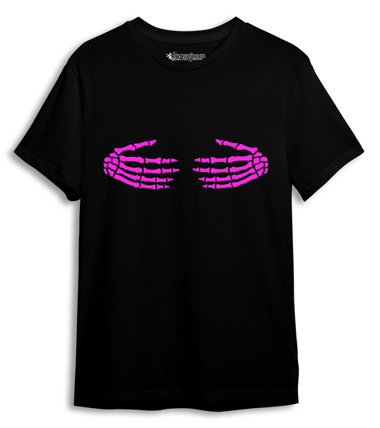 Camiseta Abrazo huesudo Fucsia