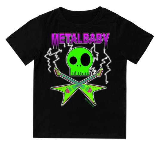 Camiseta bebé Metal baby