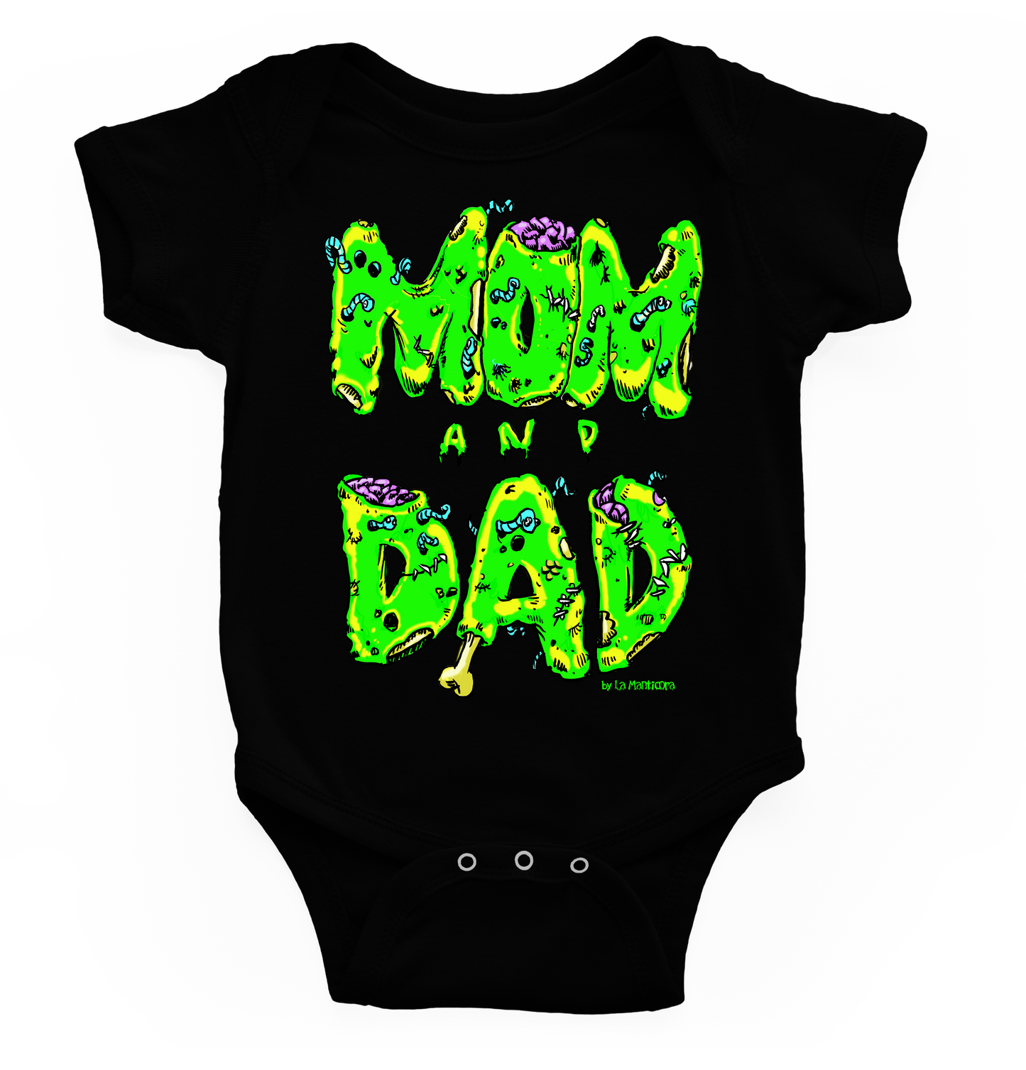 Body bebé Mom & Dad blk