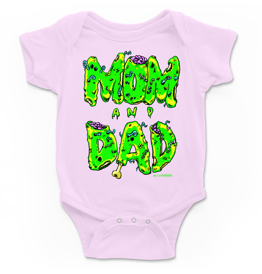 Body bebé Mom & Dad en rosa