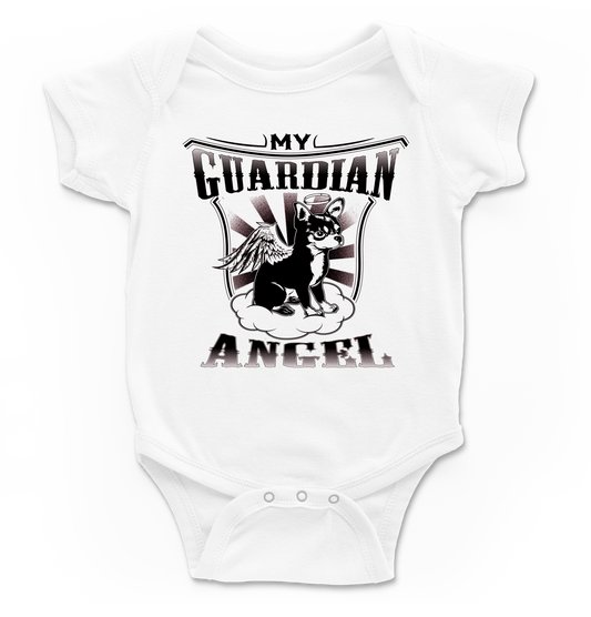 Body bebé My Guardian Angel en blanco