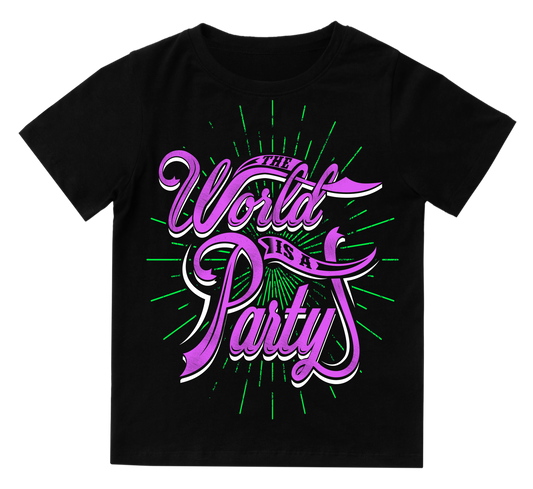 Camiseta niño World is a party