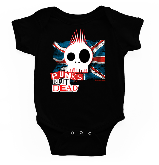 Body bebé Punks not dead blk