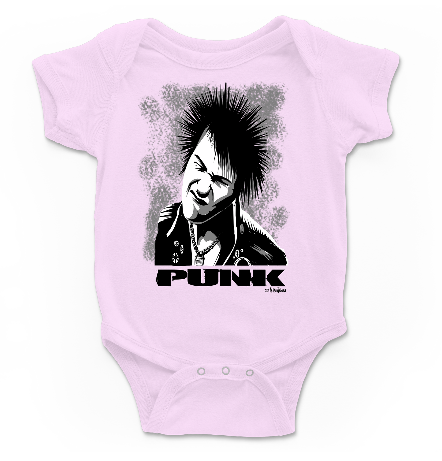 Body bebé Punk en rosa