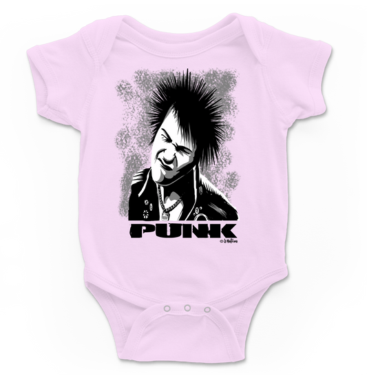 Body bebé Punk en rosa