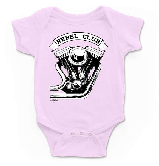 Body bebé Rebel en rosa