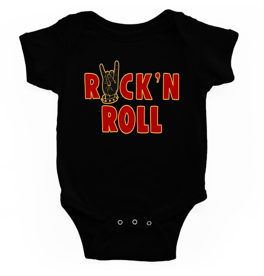 Body bebé Rock & roll mano blk