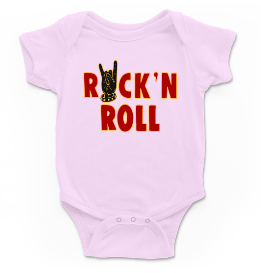 Body bebé Rock & roll mano en rosa