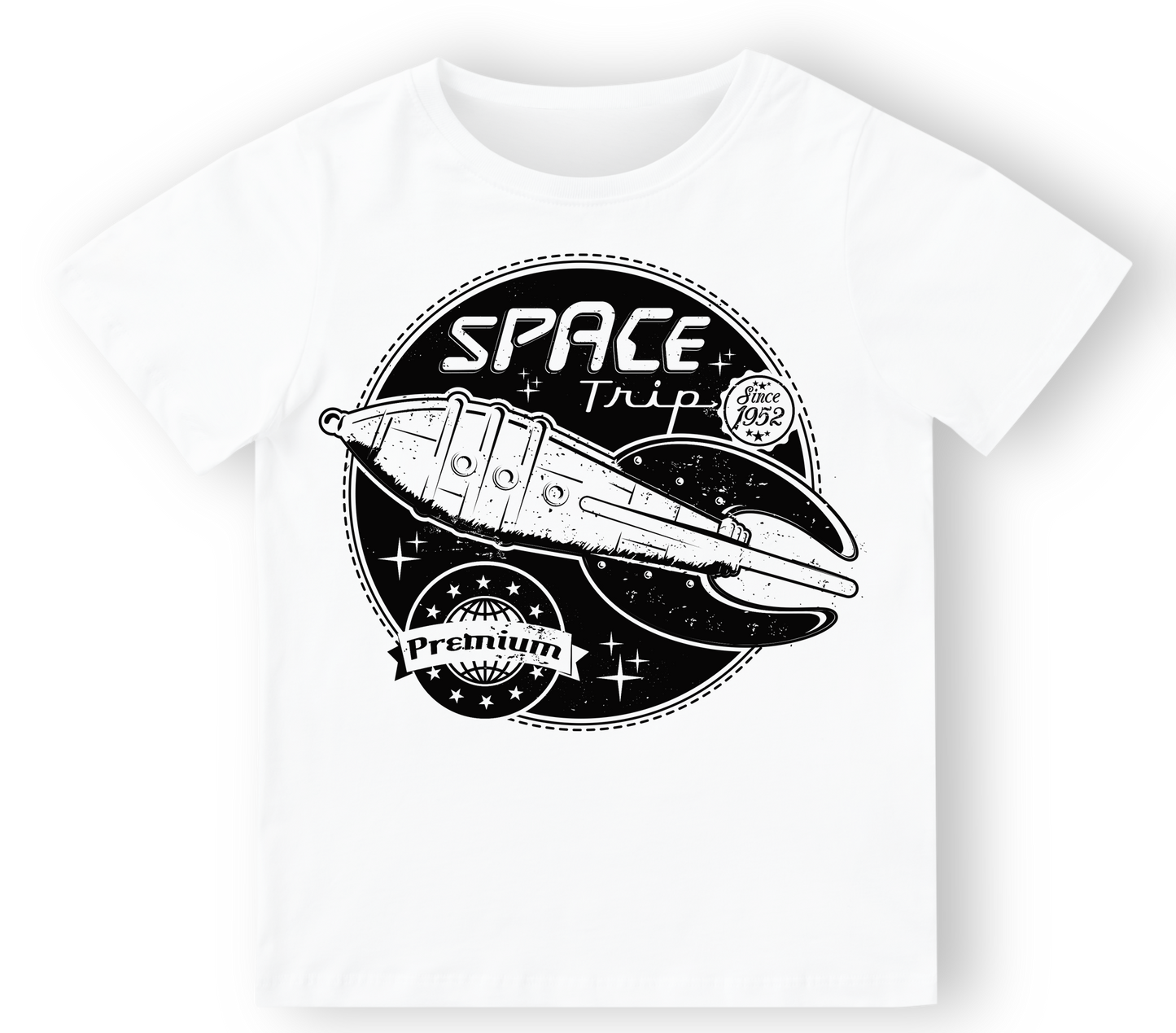 Camiseta niño Scifi en blanco