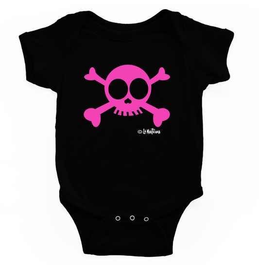 Body bebé Skull Pink blk