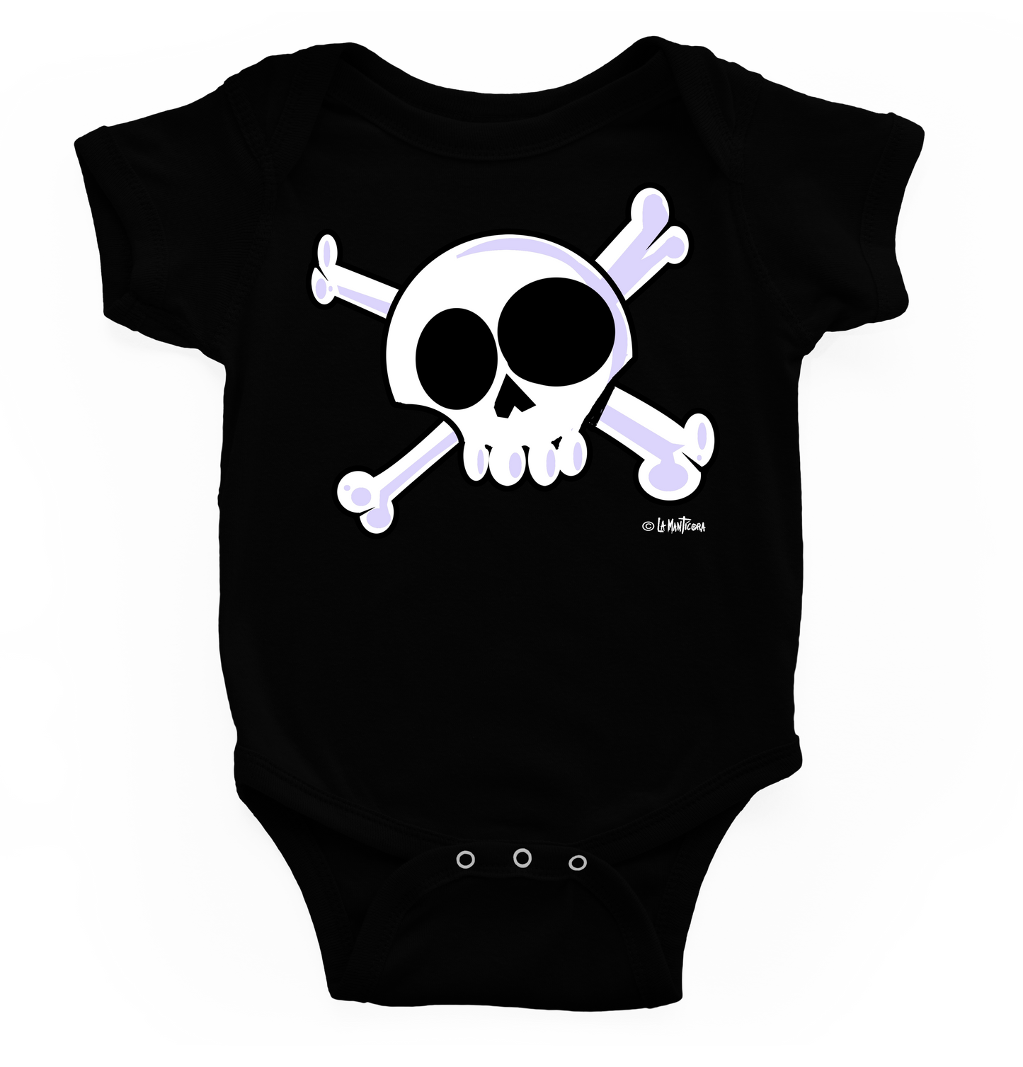 Body bebé Skull Pirate blk