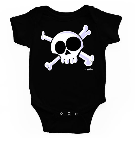 Body bebé Skull Pirate blk