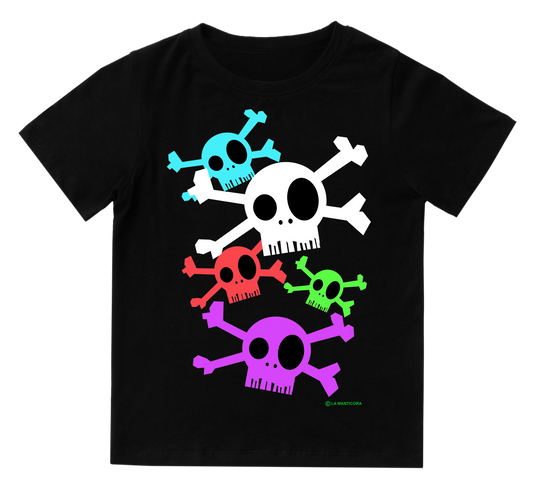 Camiseta bebé Skulls Attack group