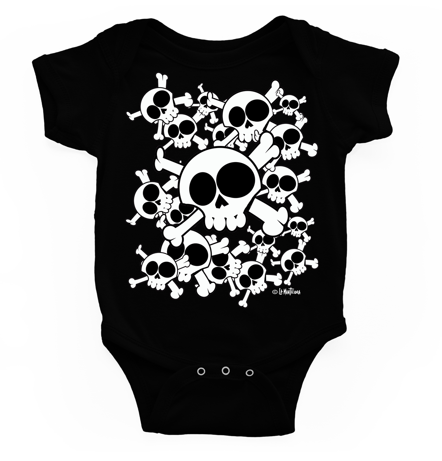 Body bebé Skull Group blk