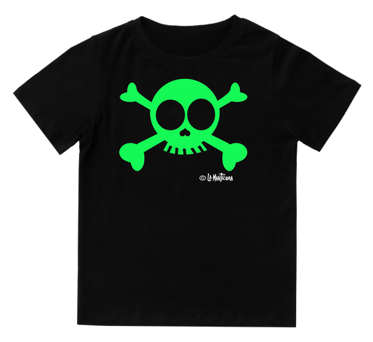 Camiseta niño Skull verde