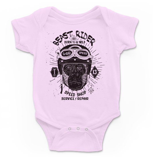 Body bebé Beast Ryder en rosa