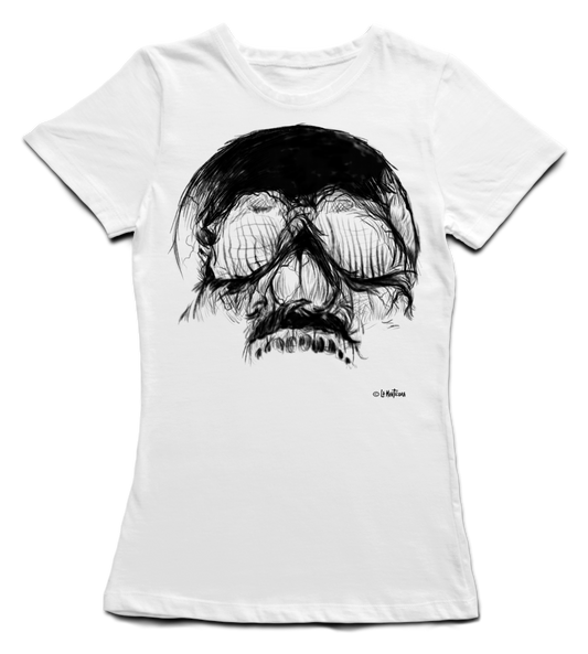 Camiseta Chica Skull Free en blanco