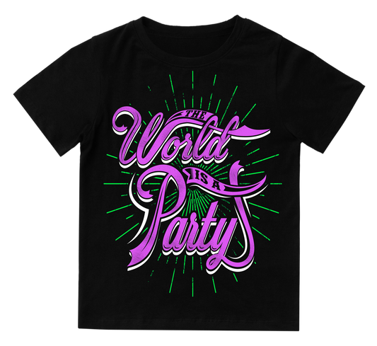 Camiseta bebé World is a Party