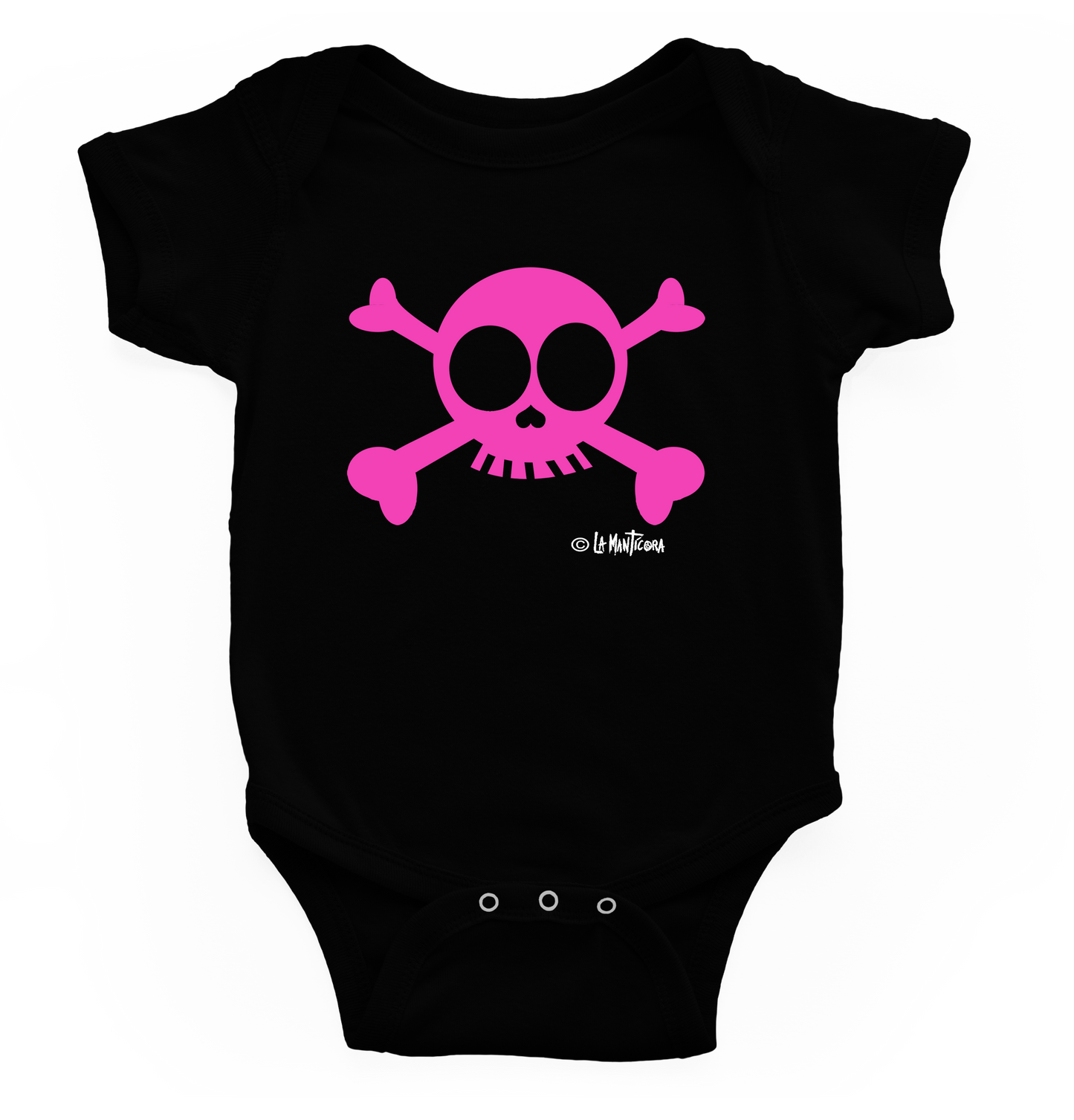 Body bebé Skull Pink blk