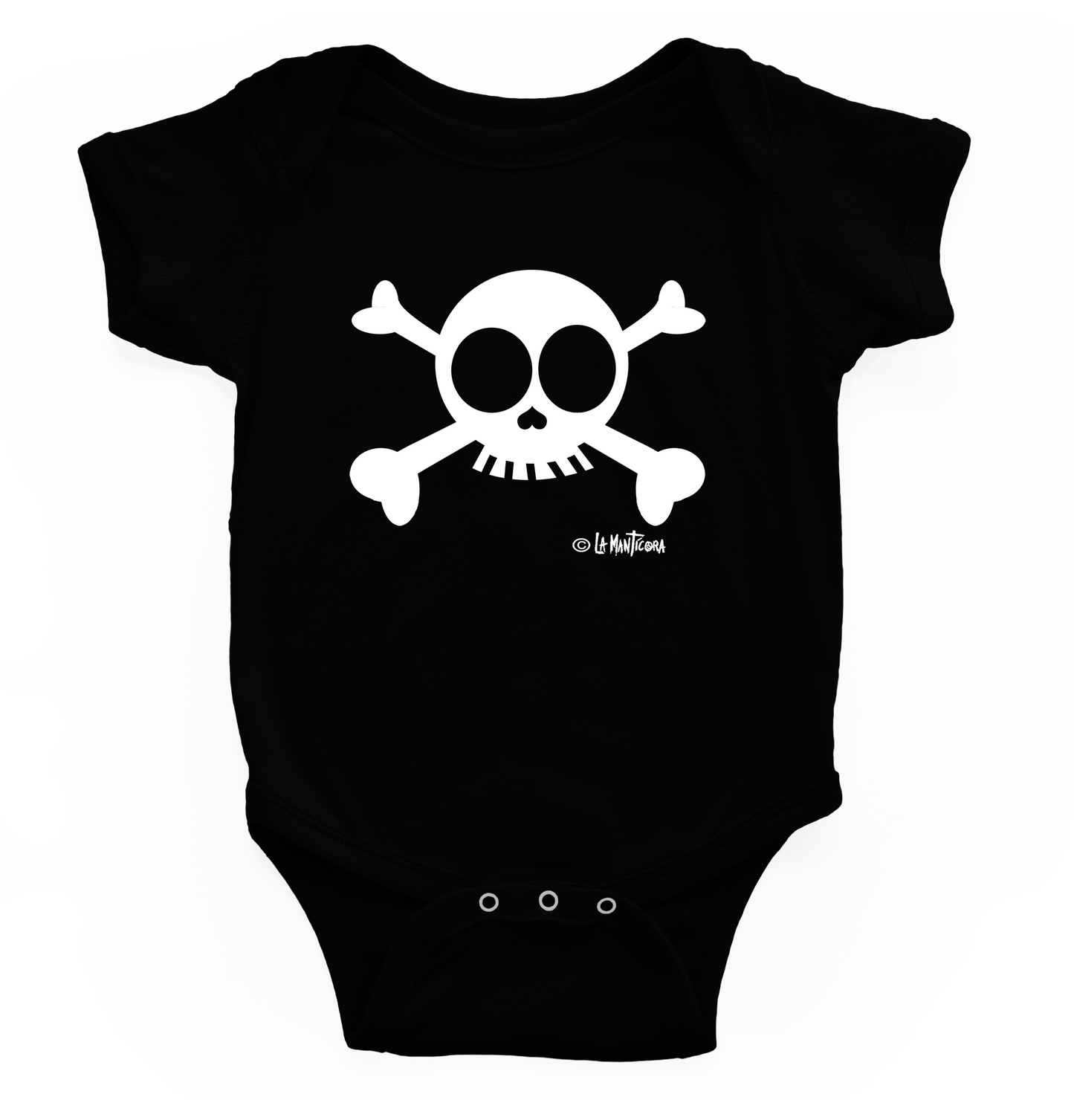 Body bebé Skull White blk